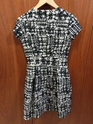 Vestido elegante Schumacher blanco y negro talla38