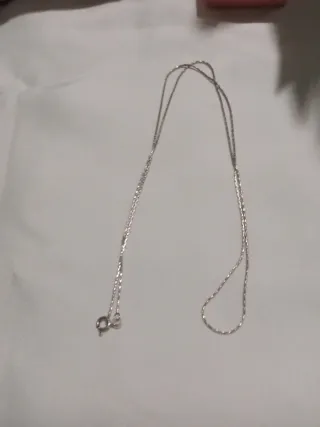 Cadena de plata para cuello