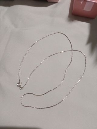 Cadena de plata para cuello