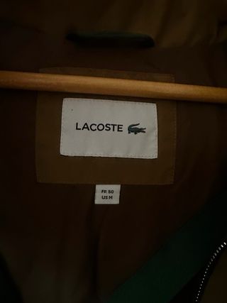 Abrigo Plumas Lacoste Marrón