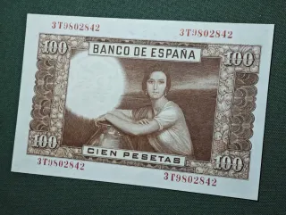 100 PESETAS ESPAÑA 1953 3T SIN CIRCULAR