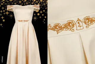 Vestido de fiesta Disney Dorado