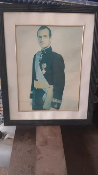 Cuadro antiguo Rey Juan Carlos I