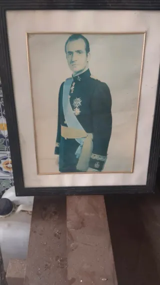 Cuadro antiguo Rey Juan Carlos I