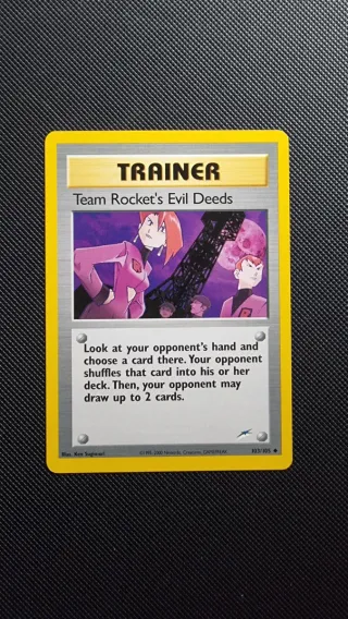 Carte Pokémon Trainer Team Rocket's Evil Deeds
