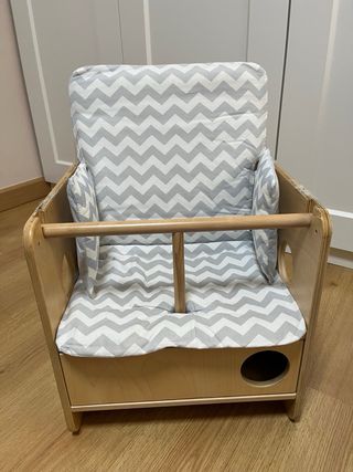 Silla trona bebé madera