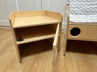 Silla trona bebé madera