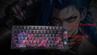 Teclado Mecánico Jinx League of Legends