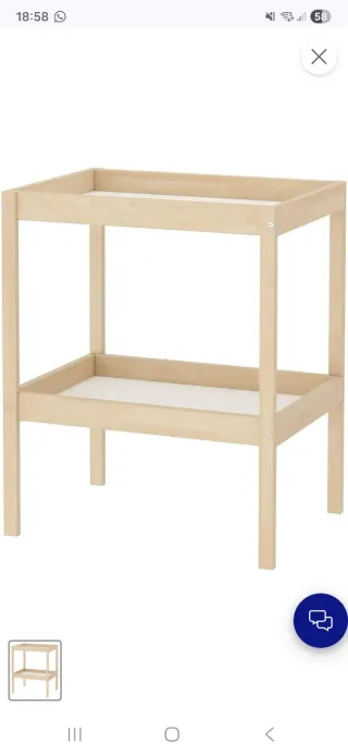 Fasciatoio per bambini in legno IKEA