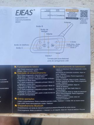 Intercomunicador Moto EJEAS