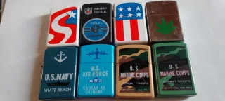 Lote 8 Mecheros Estilo Zippo