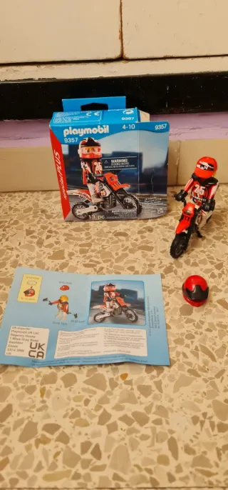 Playmobil Moto y Figura 9357