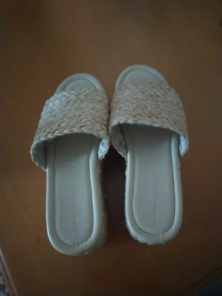 Pull&Bear Sandalias Beige Mujer