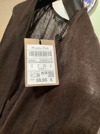 Camisa Lino Massimo Dutti Talla S Sin Usar
