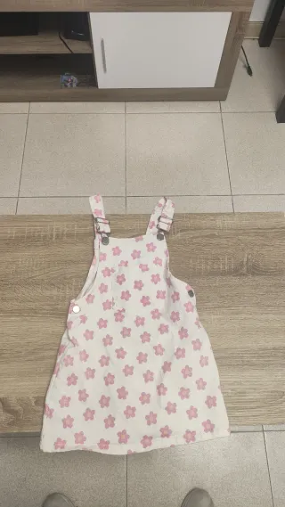 Vestido tejano flores 5 años