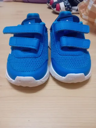 Scarpe bimbo blu Adidas velcro
