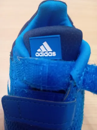 Scarpe bimbo blu Adidas velcro