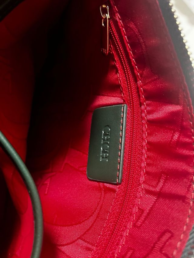 Pochette Carolina Herrera Verde con Funda Roja