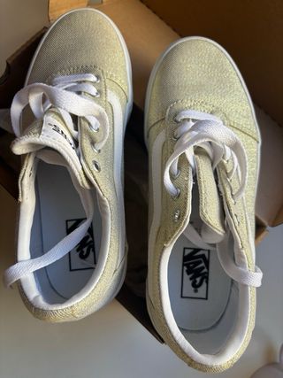 Zapatillas Vans Niña Doradas Talla 35