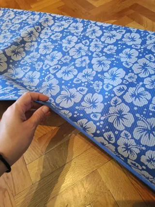 Esterilla de yoga con estampado floral