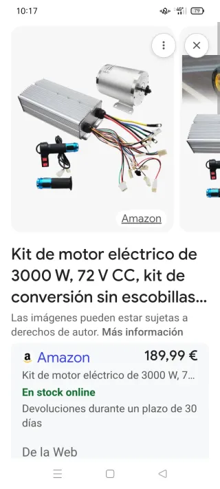 Motor y centralita para moto/quad se puede probar.
