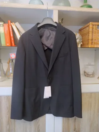 Americana Mango Talla 50 Negra