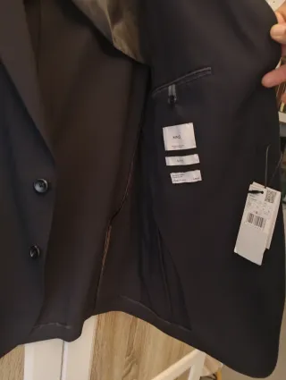 Americana Mango Talla 50 Negra