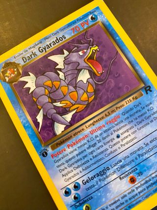 Carta Pokémon Dark Gyarados 1a Edizione