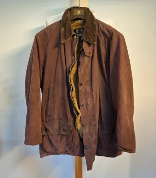 Chaqueta Barbour Beaufort Granate Forro extraible.