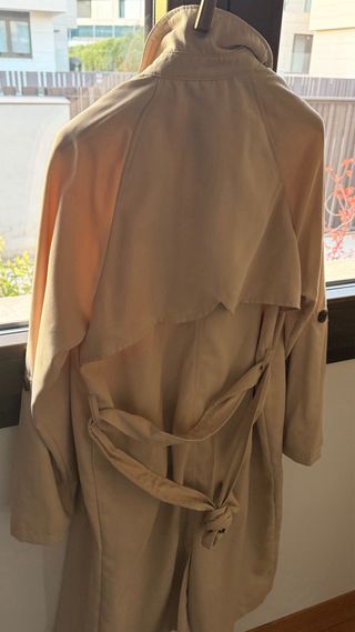 Gabardina Stradivarius Beige Talla XS