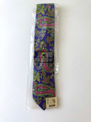 Corbata ETRO Milano Seda estampado Paisley NUEVA