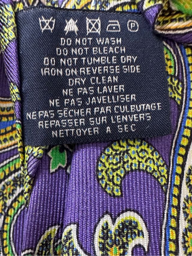 Corbata ETRO Milano Seda estampado Paisley NUEVA