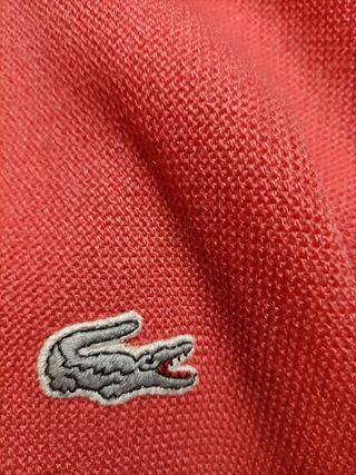 Jersey Lacoste V-Neck Rojo Talla XXL