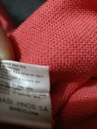 Jersey Lacoste V-Neck Rojo Talla XXL