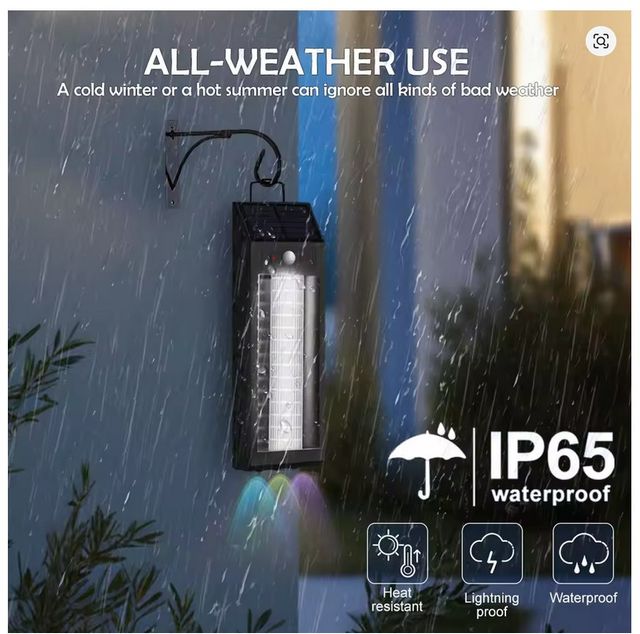 Foco Solar LED Pared IP65 Sensor Inteligente