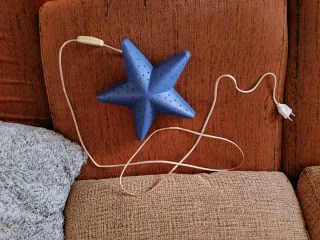 Lámpara Estrella Azul Plástico