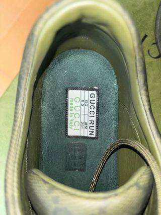 Zapatillas Gucci Run Monogram Verdes