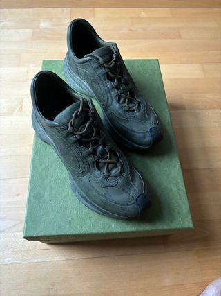 Zapatillas Gucci Run Monogram Verdes