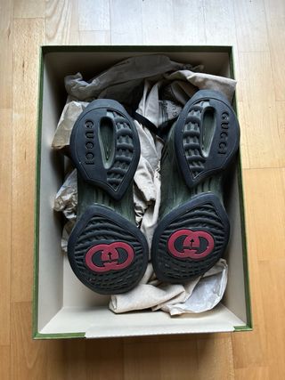 Zapatillas Gucci Run Monogram Verdes