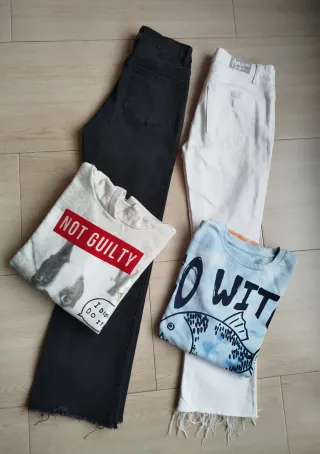 Lote Ropa Chica XS/S: 2 Pantalones y 2 Sudaderas