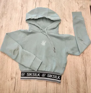 Sudadera SikSilk verde cropped

