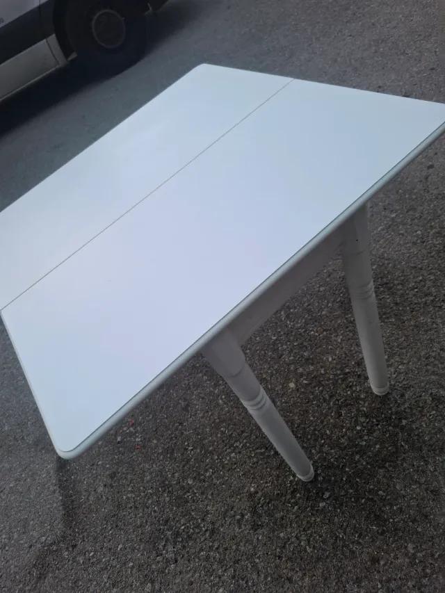 Mesa libro blanca madera