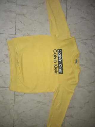 Sudadera Calvin Klein Amarilla talla S