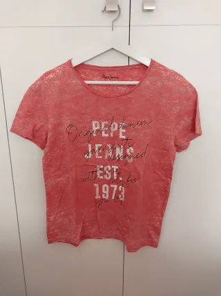 Camiseta Pepe Jeans rosa - talla S
