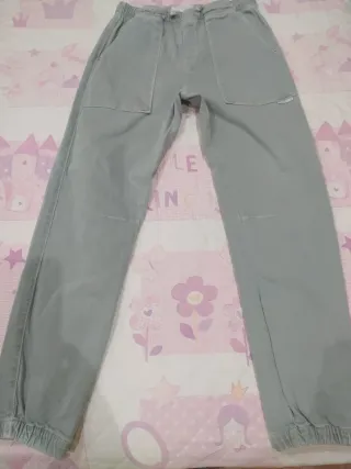 Pantalón niño verde oliva 13-14

