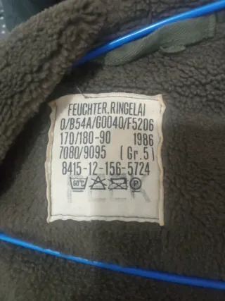 Parka Ejército Alemán Talla 10-12