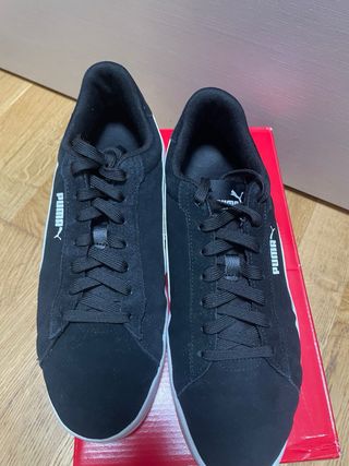Zapatillas Puma Smash v2 Negro ante!!!