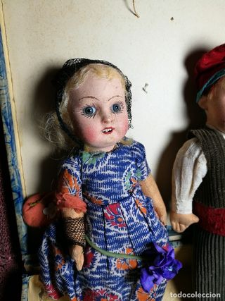 Coppia di bambole di pezza catalane