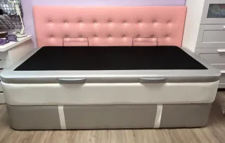 Cama doble con arcón 200x90 cm