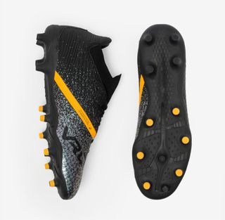 Zapatillas Fútbol/Rugby Tacos Negro/Naranja
